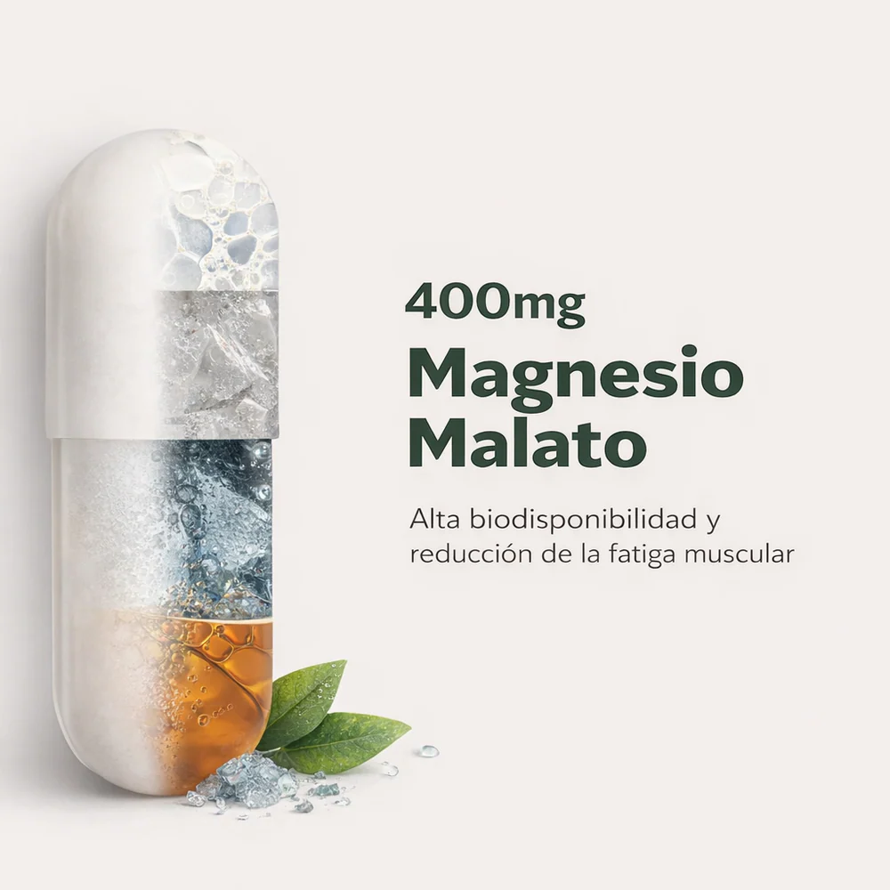 400mg Magnesio Malato — alta biodisponibilidad MaboNatur